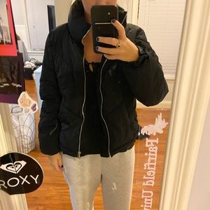 Black puffer jacket